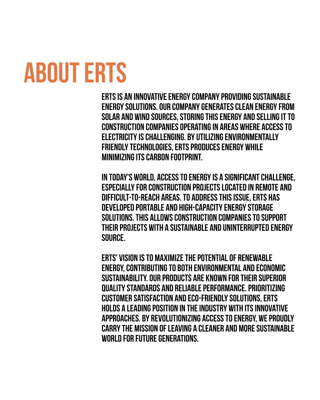 ERTS logosunun rüzgar enerjisi görseliyle kullanımı
